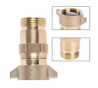 Alanmoship Lot de 2 régulateurs de pression d'eau en laiton pour Camco 40055, valve de réduction de pression dorée pour remorque, camping-car, protection de plomberie