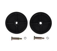 Alanmoship Lot de 2 roues de pont pour tondeuse à gazon Troy-Bilt Cadet 112-0337 734-0973, compatibles avec SPM209370317, platines de 81,3 à 121,9 cm, facile à installer