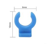 Alanmoship Lot de 20 connecteurs d'extrudeuse d'imprimante 3D en métal pour dissipateur thermique - Pince de serrage en PTFE de 4 mm - Clips de serrage pour impression 3D - Guide de filament