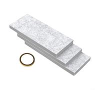 Alanmoship Lot de 3 panneaux d'isolation en mousse personnalisables pour fenêtre AC, barrière thermique réduisant le bruit pour chambre à coucher, salon, gris, 43 x 17 x 4 cm
