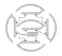 Alanmoship Lot de 4 modules de plafonnier LED 72 W/96 W avec lentille optique et gradation tricolore 6000 K 4000 K 3000 K, installation magnétique pour éclairage de bureau et de maison