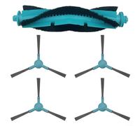 Alanmoship Lot de 5 brosses d'aspirateur pour robot, rouleau principal et brosses latérales pour Conga 2499 Ultra Home pour ATVEL pour SMARTGYRO R80 Accessoires de nettoyage de base en nylon