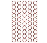 Alanmoship Lot de 50 bagues d'étanchéité en silicone pour machines à café Breville, joint rouge empêchant les fuites assurant la pression, lot de 50 pièces pour machine à expresso