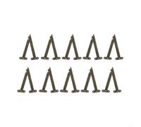 Alanmoship Lot de charnières de support de couvercle avec outils d'installation pour bijoux en bois et boîtes de rangement, charnières de support de couvercle de coffre en bronze antique (F7)