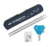 Alanmoship MA-50 14-50MHz 200W 50 Ohm Positive V-Type Antenne Télescopique à ondes courtes Kit avec mât M10 et connecteur femelle de type M pour radio amateur HF bandes