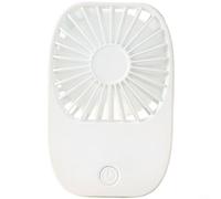 Alanmoship Mini ventilateur portable rechargeable par USB avec 3 vitesses, moteur silencieux sans balais, batterie de 1200 mAh pour voyage, bureau, extérieur, refroidissement, rose (blanc)