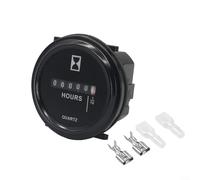 Alanmoship Minuteur mécanique horloger AC DC 6 V-80 V horloge numérique 0-99999.9H IP65 étanche pour moto, camion, bateau, tracteur pour moteur générateur de chariot de golf
