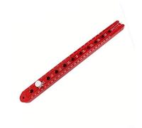 Alanmoship Outil de dessin circulaire pour boussole, jauge à tracer en acier allié avec double échelle métrique/impériale pour bois, métal, cuir, artisanat, rouge, 350 mm