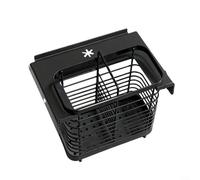 Alanmoship Panier à baguettes en acier inoxydable pour table Igt, égouttoir antirouille avec design multi-trous, porte-couverts portable pour camping en plein air (noir-L)