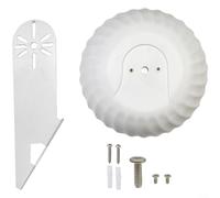 Alanmoship Pare-soleil pour caméra extérieure Wyze Pan pour V3, support résistant aux intempéries avec disque de 16 à 18,5 cm, accessoire de sécurité de jardin Blanc