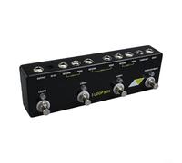 Alanmoship Pédale d'effets pour guitare Moskyaudio 3 Loop Box avec True Bypass et Tuner Mute, boîtier en métal pour performances sur scène et studio