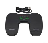 Alanmoship Pédale tourneur de page sans fil double pédale flipper tournage télécommande pied rechargeable musique pour téléphone portable tablettes contrôle multimédia multi-fonction connectivité USB
