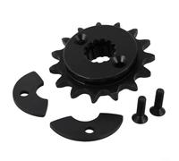 Alanmoship Pignon avant en acier 15T pour moto Honda XR650L 1993-2009, 2012-2025, accessoire d'engrenage traité thermiquement pour une accélération et une performance améliorées, noir