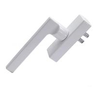 Alanmoship Poignée de fenêtre à battant en alliage d'aluminium blanc avec ouverture vers l'intérieur, design inversé pour une utilisation résidentielle moderne, fonctionnement fluide, construction en