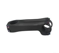 Alanmoship Potence de vélo en fibre de carbone, angle de 17°, guidon de 31,8 mm avec vis colorées en acier inoxydable et ergonomique, noir, pour vélo de route (130 mm)