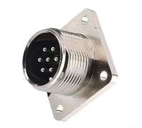 Alanmoship Prise de valve proportionnelle en métal 7 broches pour Rexroth Moog pour Parker Atos DIN EN175201-804 IP67 Connecteur solénoïde hydraulique (4 broches)