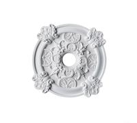 Alanmoship Rosace de plafond ronde en polystyrène avec médaillon en polyuréthane pour dissimuler les imperfections et améliorer la décoration de la maison 50 cm