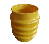 Alanmoship Soufflet Rammer pour Wacker BS600 BS700, diaphragme en caoutchouc jaune ID170 mm H 260 mm, botte à ressort pneumatique robuste pour réparation de compacteur de béton