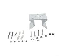 Alanmoship Support de montage d'angle en métal pour caméra de sécurité PTZ EUFY S340 et caméra Ring Floodlight Cam Blanc résistant à la rouille Fixation murale en métal amélioré 270 degrés Couverture