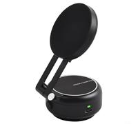 Alanmoship Support de téléphone sous vide à 360 degrés pour voiture avec adsorption magnétique, base à ventouse et support pliable pour une meilleure stabilité et angles de vue