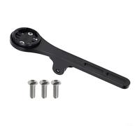 Alanmoship Support d'ordinateur de vélo en alliage d'aluminium pour Garmin iGSport pour WAHOO, support de vélo pour caméra de sport et feu avant, noir 143 x 36 mm accessoire de vélo (pour Garmin)