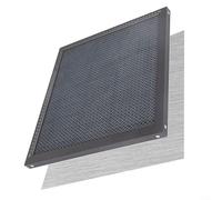 Alanmoship Table de travail nid d'abeille 400 x 400 x 22 mm avec panneau en aluminium, table de machine à graver pour couper du bois, de l'acrylique, du métal, bord écaillé pour diode, graveur à faire