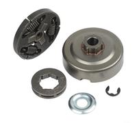Alanmoship Tambour d'embrayage en métal 3/8"-7T avec pignon, rondelle et E-Clip, compatible avec tronçonneuses CS-352, CS-310, 305S, 340S, remplace la pièce 99944400395