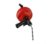 Alanmoship Tarière de vidange de 5 m, double usage, manuel et électrique, rouleau ABS à fort impact avec ressort en acier au manganèse pour dragage d'égout de cuisine et de salle de bain, 19 à 50 mm