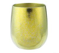 Alanmoship Tasse à café isotherme à double paroi en titane 255 ml - Légère et antirouille - Pour camping, pique-nique, randonnée, voyage, maison (jaune)