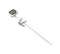 Alanmoship Thermomètre numérique à bonbons avec clip pour pot - En acier inoxydable - Affichage électronique - Sonde rotative à 180° - Large plage de température - Arrêt automatique pour la cuisson