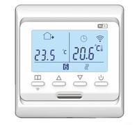 Alanmoship Thermostat programmable LCD pour chauffage au sol et à l'eau, précision de contrôle ± 05 °C, boîtier de protection IP20, contrôleur de température domestique blanc 86 x 86 mm (WIFI Water3A)