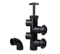 Alanmoship Valve de lavage de filtre de piscine pour Hayward SP0410X502S, raccord coulissant de rechange de 5,1 cm avec coude de port de vidage, vanne coulissante en plastique pour systèmes de