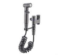 Alanmoship Vanne de commande double 1 entrée 2 sorties, inverseur de douche en laiton avec 2 boutons d'arrêt pour machine à laver et toilettes, adaptateur de robinet de salle de bain à finition mate