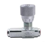 Alanmoship Vanne de contrôle du débit hydraulique à joint unidirectionnel avec filetage 1/4 NPT, pression maximale de 5800 psi, débit de 46 GPM pour systèmes hydrauliques, construction en acier au