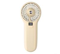 Alanmoship Ventilateur portatif rechargeable 5000 mAh avec vitesses réglables et fonctionnement silencieux, design compact en ABS pour la maison, le bureau, les voyages, les activités de plein air