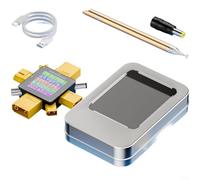 Alanmoship XT369P Compteur de puissance pour modèles RC 16 bits pour voltmètre ADC avec écran tactile, moniteur de capacité de courant en temps réel pour drones de course DIY, ABS jaune (noir)