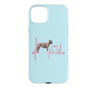 Alano Espanol Dog Heartbeat Mes Chiens sont Mon Cardio Coque pour iPhone 15 Plus