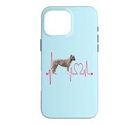 Alano Espanol Dog Heartbeat Mes Chiens sont Mon Cardio Coque pour iPhone 16 Pro Max