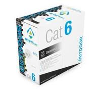 Alantec KIU6OUTZ305 Câble réseau (305 m, Cat6, U/UTP), Couleur Noir