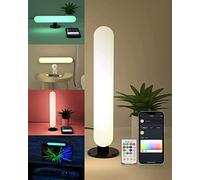 ALANTOP Lampe de chevet intelligente LED avec contrôle par application WiFi pour Alexa et Google, lampe RVB Sync avec musique, pour jeux, décoration, PC, rétroéclairage TV, décoration d'intérieur