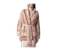 Alanui - Echoes Of The Island Cardigan - Femme - Pulls - Beige - Taille: 36 FR