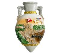Alanya Türkiye Aimants de réfrigérateur 3D Souvenirs de voyage Attractions de la ville Aimant décoratif en trois dimensions pour la maison et la cuisine