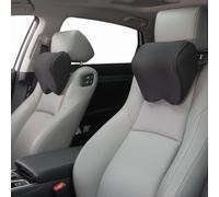 Alaoo 2 Ensembles d'appuie, tête de Voiture, Appui Tete Voiture, tête Souple, de Sangles réglables, dOreillers de Cou avec Mousse à Mémoire Nappa Cuir et de Manchons Amovibles Respirables