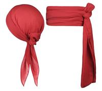 Alaoo 5 Pièces Ensemble d'Accessoires de Costume de Pirate, Bandana de Pirate, Ceinture, Collier, Bague, Cache-Œil, Accessoires de Costume de Pirates Pour Costume de Carnaval d'Halloween