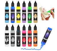 Alaoo Crayons de Cire pour Bougies, 12 Couleurs de 30 ML Générique Stylos À Peinture À La, Stylos à Cire DIY pour Bougies Bâtons de Cire pour Bougies Créez Votre Propre Ensemble pour Peindre