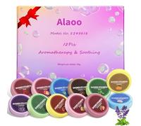 Alaoo Lot de 12 Tablettes de Douche D'aromathérapie,Set de Bombes de Bain,Bombes de Douche pour les Soins Personnels et la Relaxation en Spa,Set Cadeau,D