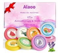 Alaoo Lot de 8 Tablettes de Douche D'aromathérapie,Set de Bombes de Bain,Bombes de Douche pour les Soins Personnels et la Relaxation en Spa,Set Cadeau,B