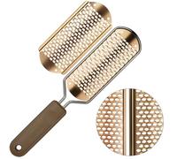 Alaoo Râpe à Pieds,Lime Pour Pieds Professionnelle Exfoliation des Peaux Mortes pour Éliminer Callosite,Réparateur de Pieds en Acier Inoxydable pour Pédicure Râpe à Pieds Outils,Or Rose