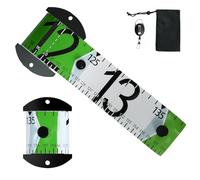 Alaoo Rollup Measure Scale Fish Ruler, 5*138cm Mètre ruban pour mesurer le poisson Avec Boucles à ouverture facile et sacs de rangement compact, Outil De Pêche Marine, Accessoires De Pêche Portables