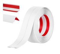 Alaoo Rouleaux Moulure décorative, moulure Murale Adhesive, Baguette d’Angle PVC, Protection Angle Mur, Autoadhésive Bord pour Miroir Mur Plafond Armoire Baguette Peint Carrelage,4CM*3M,Blanc